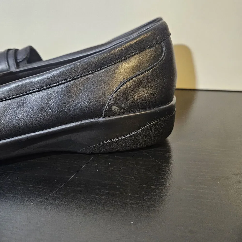 Clarks Black Cheyn Marie Loafer Womens Size 7 Soft Cushion Y2K Office Career